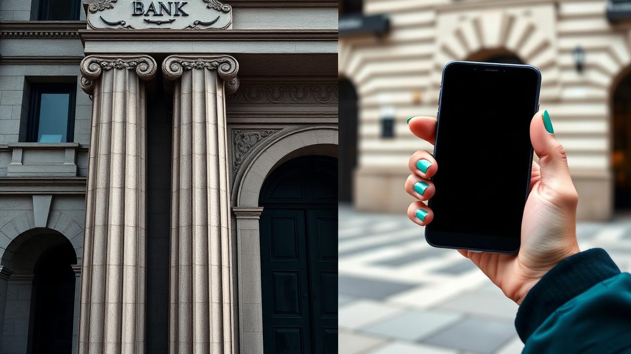 Debit cards and a savings passbook on a white marble bank counter